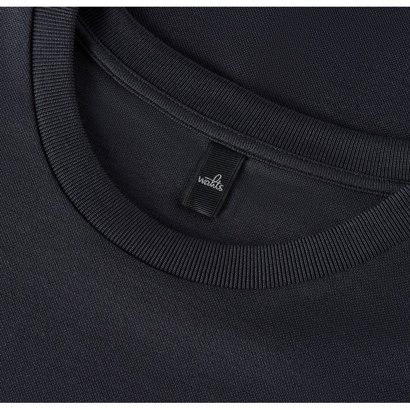 Wahts | Luxury Pique T-Shirt Navy