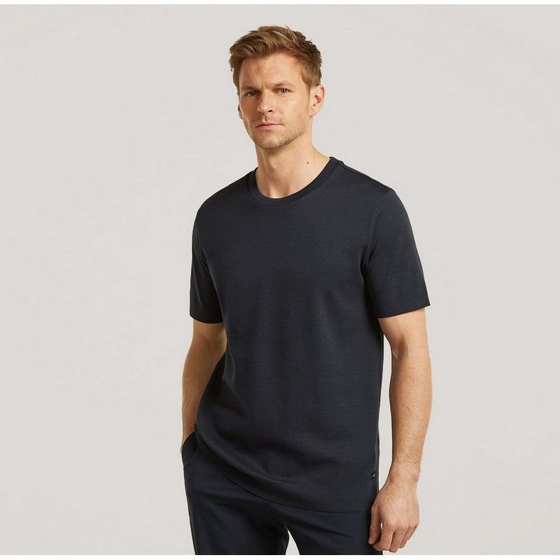 Wahts | Luxury Pique T-Shirt Navy