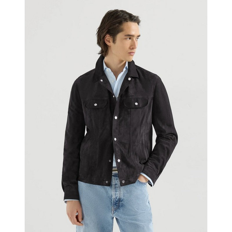 Brunello Cucinelli | Suede Four-Pocket Jacet