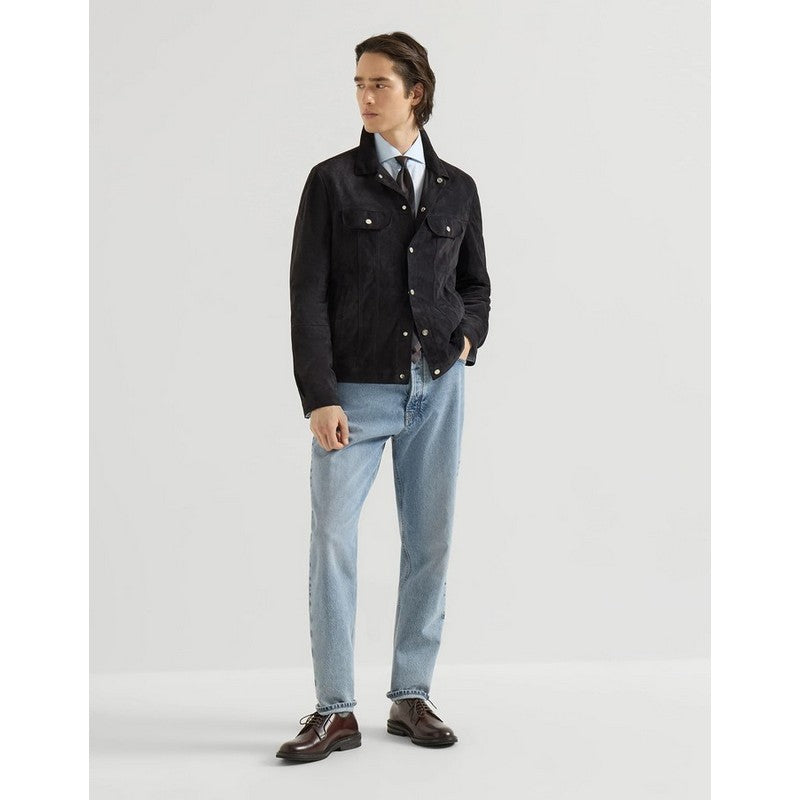 Brunello Cucinelli | Suede Four-Pocket Jacet