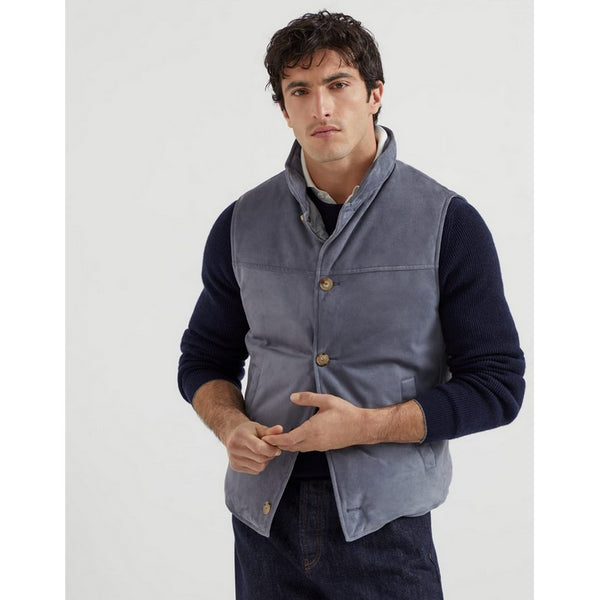 Brunello Cucinelli | Suede Down Vest 