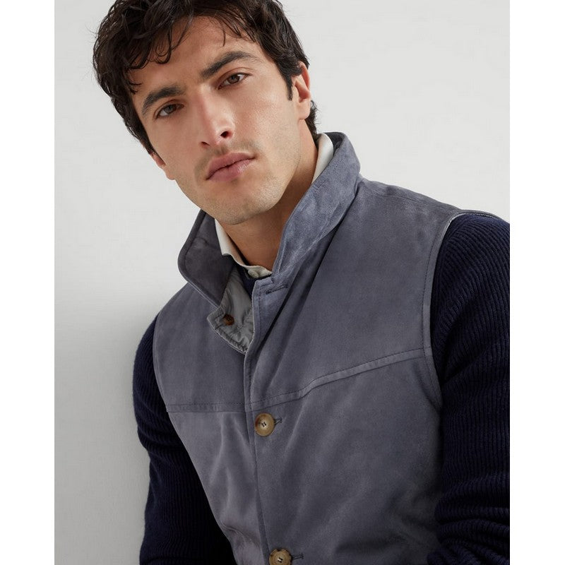 Brunello Cucinelli | Suede Down Vest 