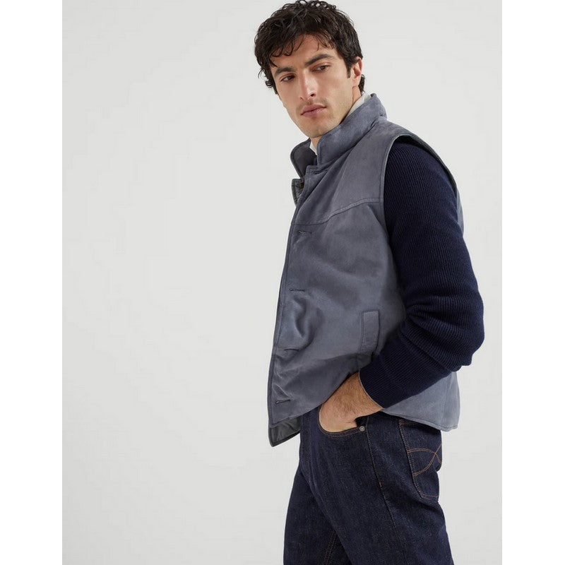 Brunello Cucinelli | Suede Down Vest 