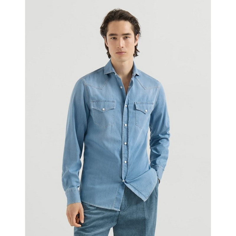 Brunello Cucinelli | Lightweight Denim Shirt