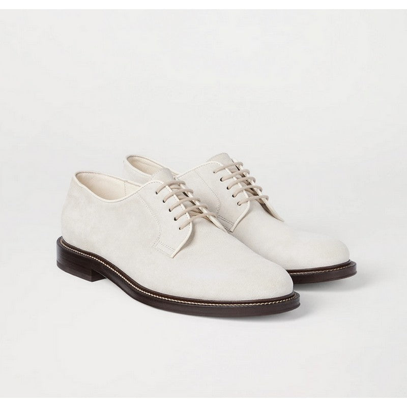 Brunello Cucinelli | Reversed Calfskin Derbys