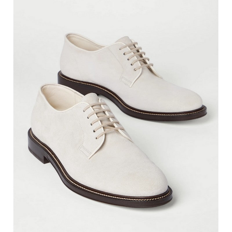 Brunello Cucinelli | Reversed Calfskin Derbys