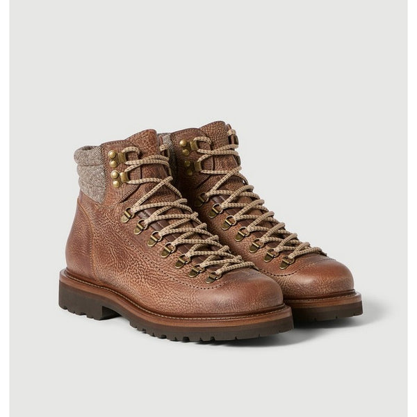 Brunello Cucinelli | Grained Mountain-Style Boots