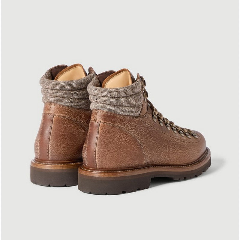 Brunello Cucinelli | Grained Mountain-Style Boots