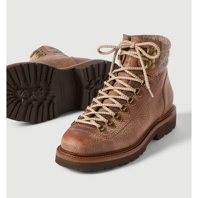 Brunello Cucinelli | Grained Mountain-Style Boots