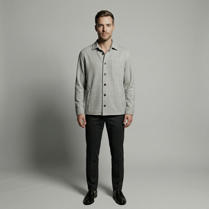 Maurizio Baldasari | Green Herringbone Overshirt