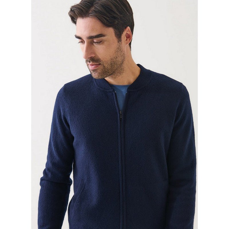 Patrick Assaraf | Boiled Merino Full Zip Jacket