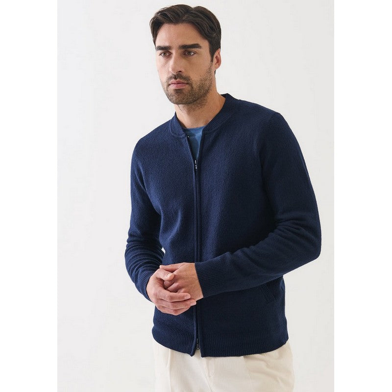 Patrick Assaraf | Boiled Merino Full Zip Jacket