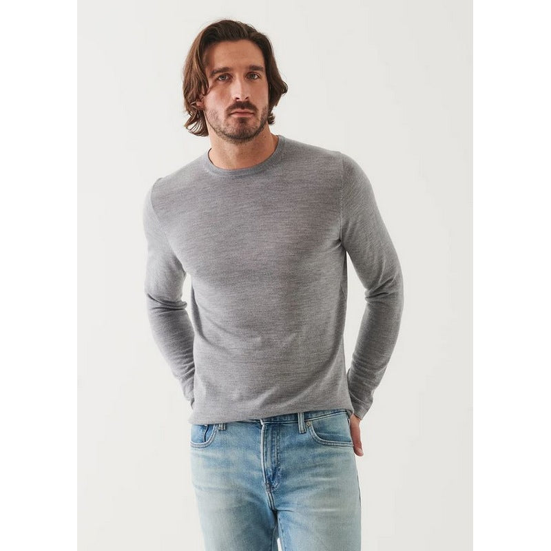 Partrick Assaraf | Exrtra-Fine Merno Crewneck Grey