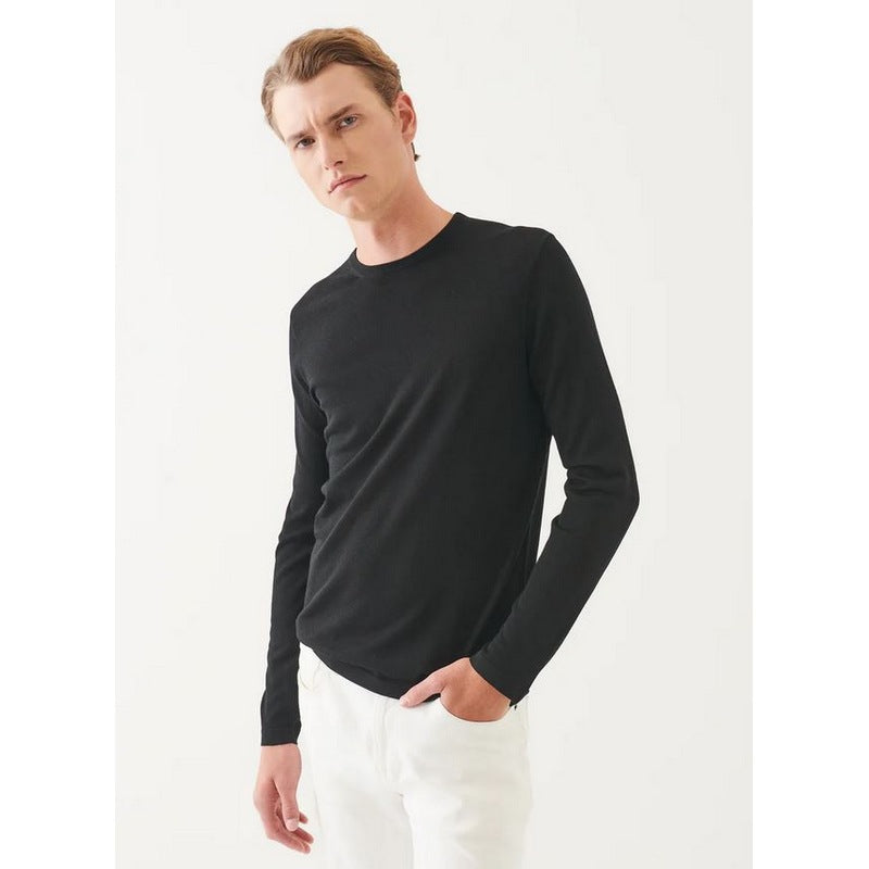 Partrick Assaraf | Exrtra-Fine Merno Crewneck Black