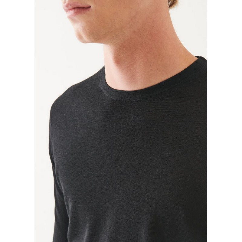 Partrick Assaraf | Exrtra-Fine Merno Crewneck Black