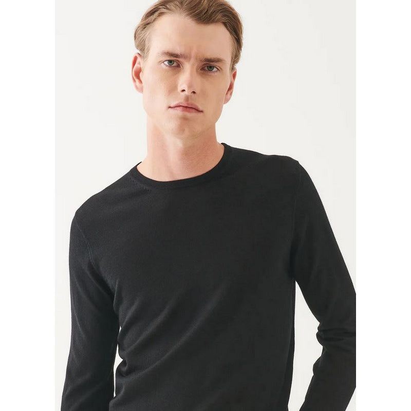 Partrick Assaraf | Exrtra-Fine Merno Crewneck Black