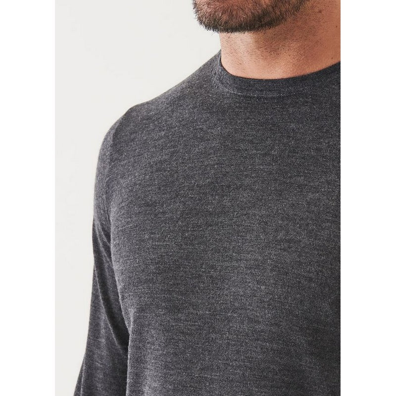 Partrick Assaraf | Exrtra-Fine Merno Crewneck Derby Grey