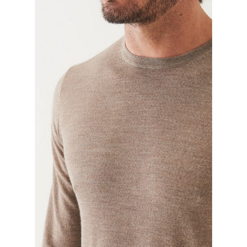 Partrick Assaraf | Exrtra-Fine Merno Crewneck Pecan