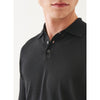 Patrick Assaraf | Extra-Fine Merino Button Polo Black