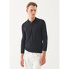 Patrick Assaraf | Extra-Fine Merino Button Polo Navy