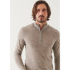 Patrick Assaraf | Extra-Fine Merino Qtr Zip Caffe