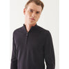 Patrick Assaraf | Extra-Fine Merino Qtr Zip Black Current 