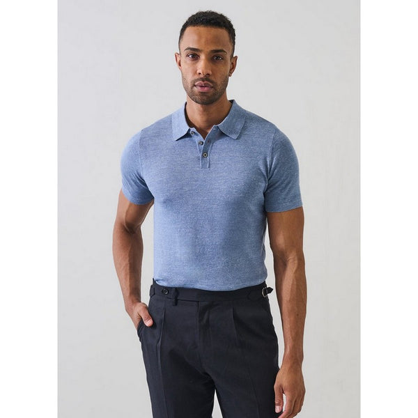 Patrick Assaraf | Linen Cottone Knit Polo
