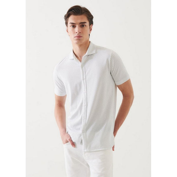 Patrick Assaraf | Pima Cotton Stretch Print Shirt