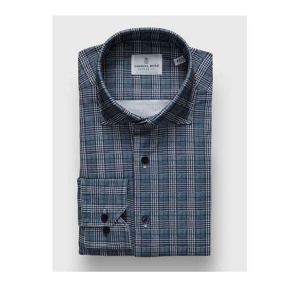 Emanuel Berg | Modern Flex Navy Sport Shirt