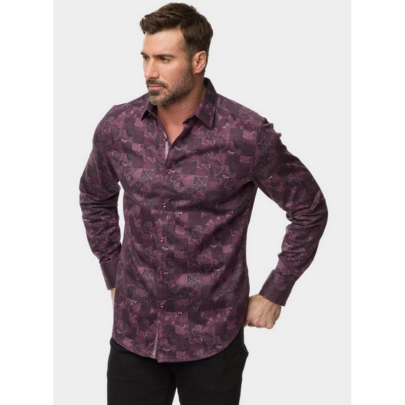 Robert Graham | Tourneau Sport Shirt Berry