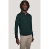 Jack Victor | Merino Wool and Silk LS Polo Green