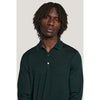 Jack Victor | Merino Wool and Silk LS Polo Green