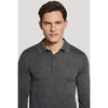 Jack Victor | Merino Wool and Silk LS Polo Grey