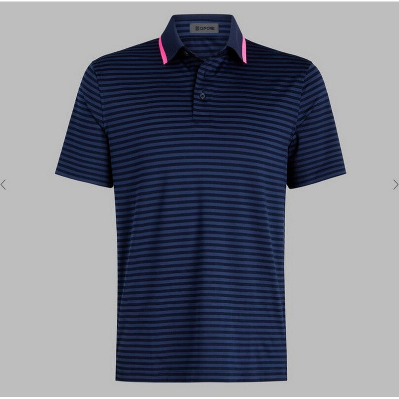 G/Fore | Perforated Stripe Polo