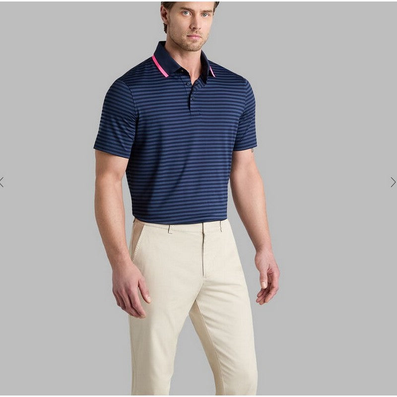 G/Fore | Perforated Stripe Polo