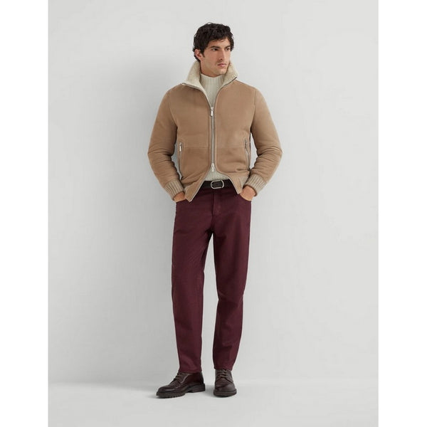 Brunello Cucinelli | Suede Shearling Bomber Jacket