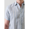 Patrick Assaraf | Jacquard Stripe Linen Shirt
