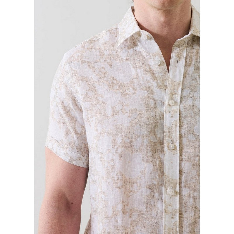Patrick Assaraf | Vintage Floral Linen Shirt