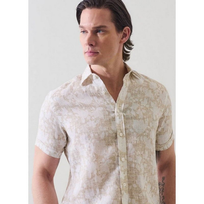Patrick Assaraf | Vintage Floral Linen Shirt