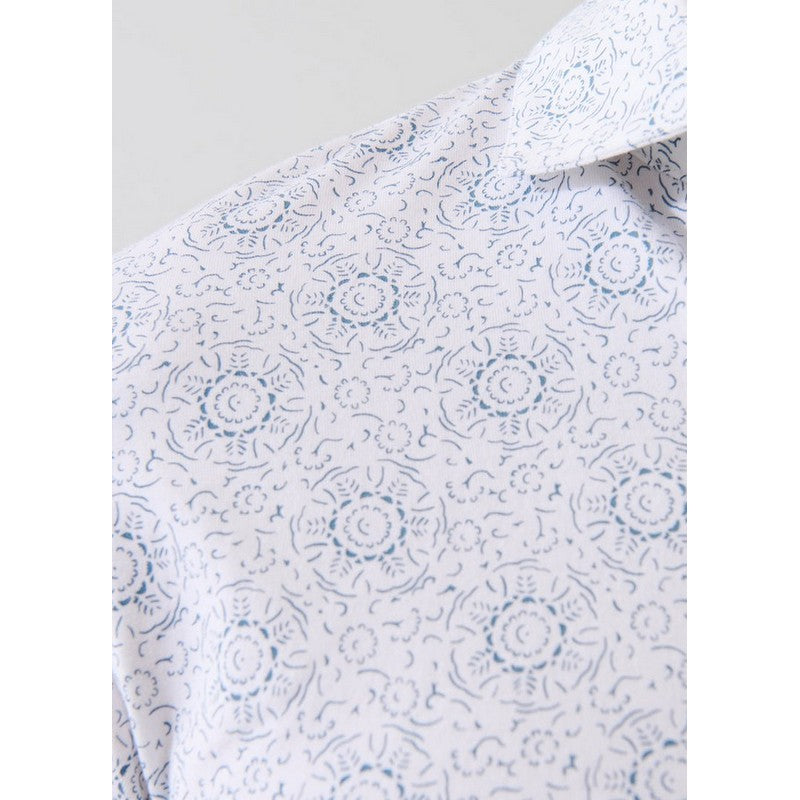 Patrick Assaraf | Pima Stretch Print Polo