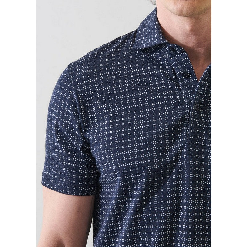 Patrick Assaraf | Pima Stretch Micro Print Polo