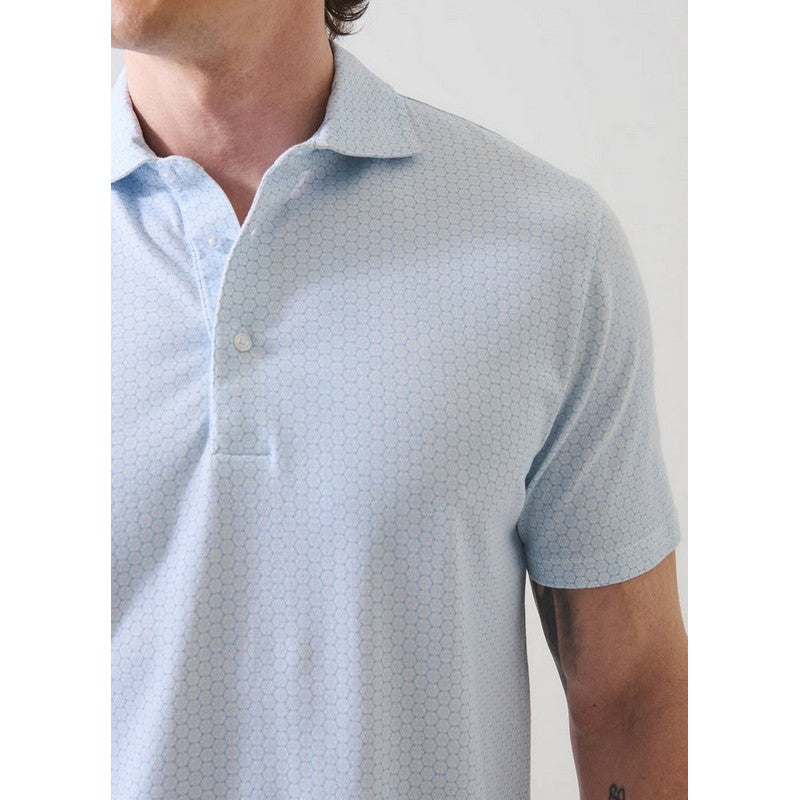 Patrick Assaraf | Pima Stretch Geo Print Polo