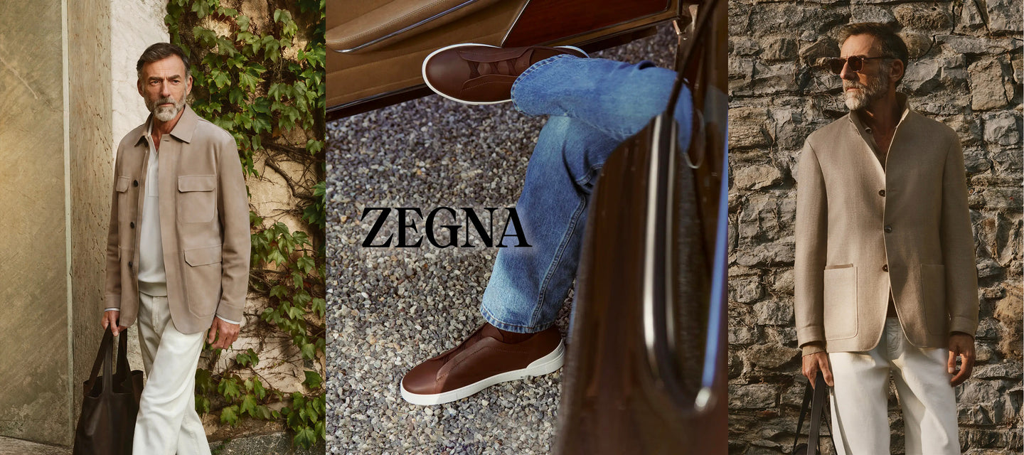 zegna luxury jacket sneakers and leisurewear