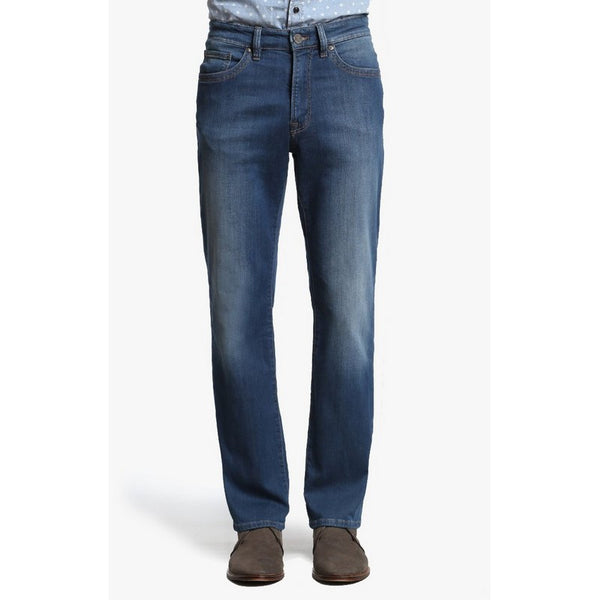 mid blue colored 34 heritage jeans