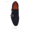 Santoni Double Monk Strap leather shoe