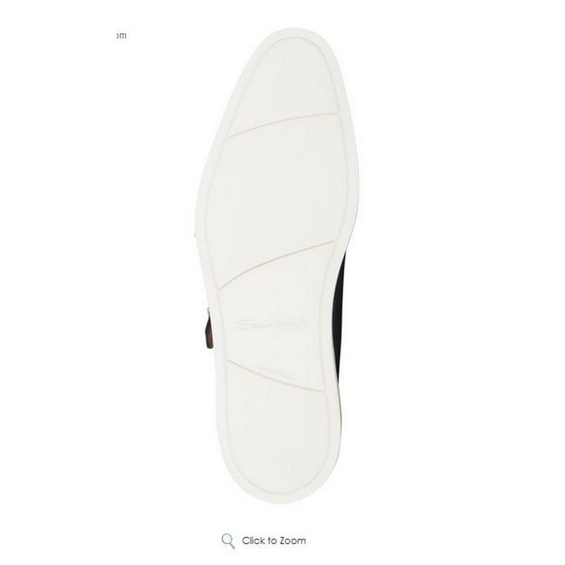 Santoni Double Monk Strap leather shoe